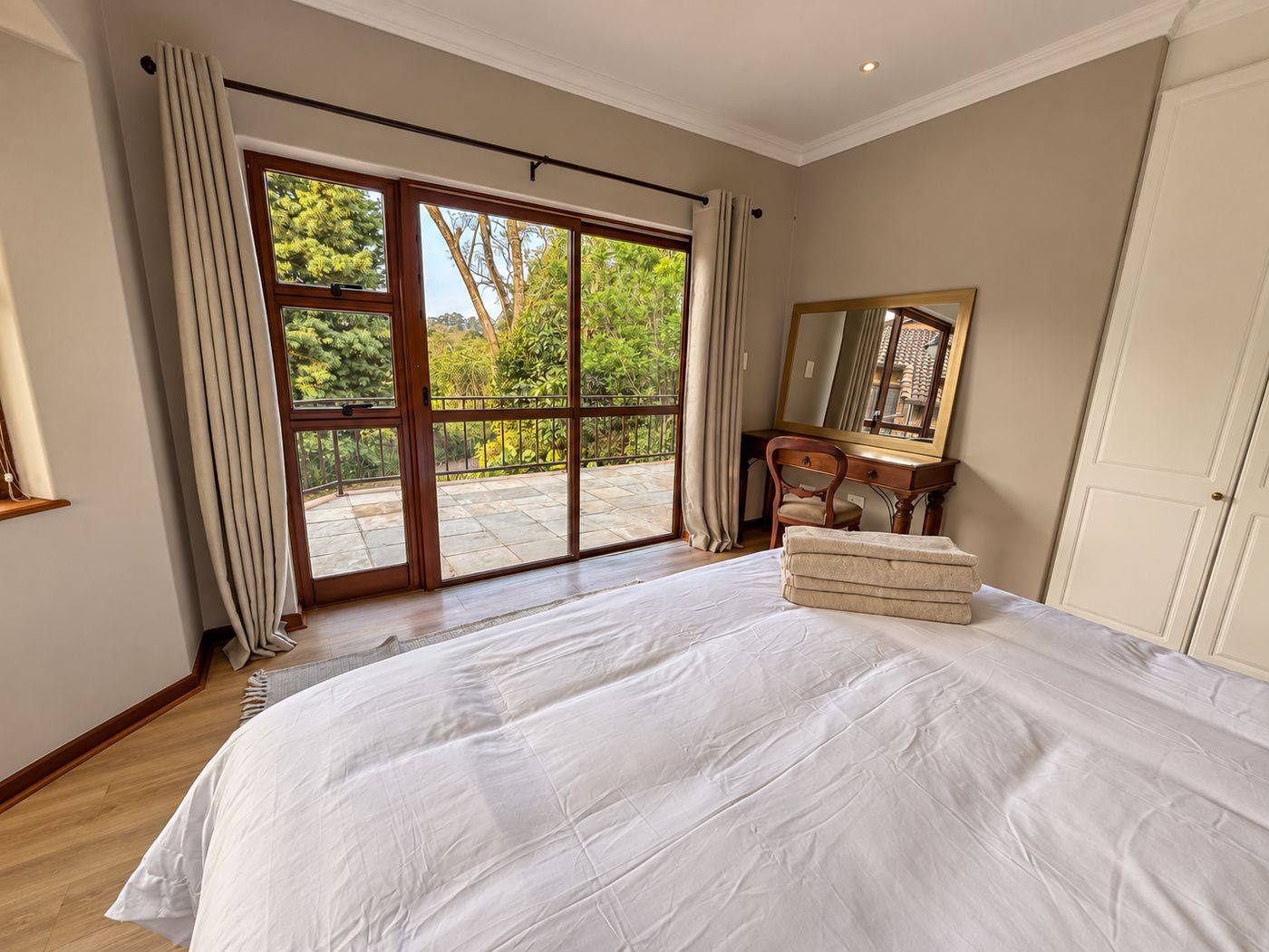 Bedroom three opening onto the patio