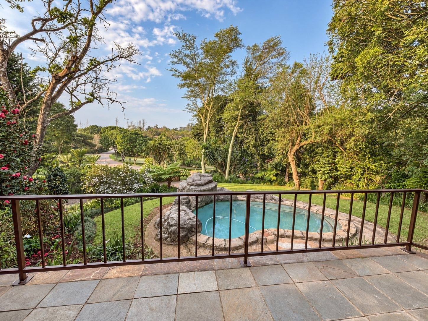 Pool and garden from the house
